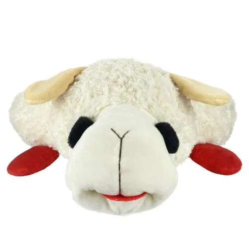 Zeloravianex Lamb Chop Dog Bed, Plush Round Pet Cushion, 27-Inch Diameter