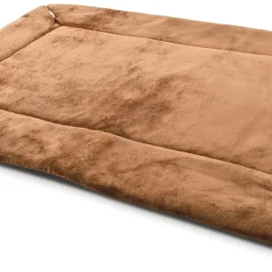 Zeloravianex Self-Warming Crate Pad, Microfleece Mocha, XXL 37 x 57 Inches