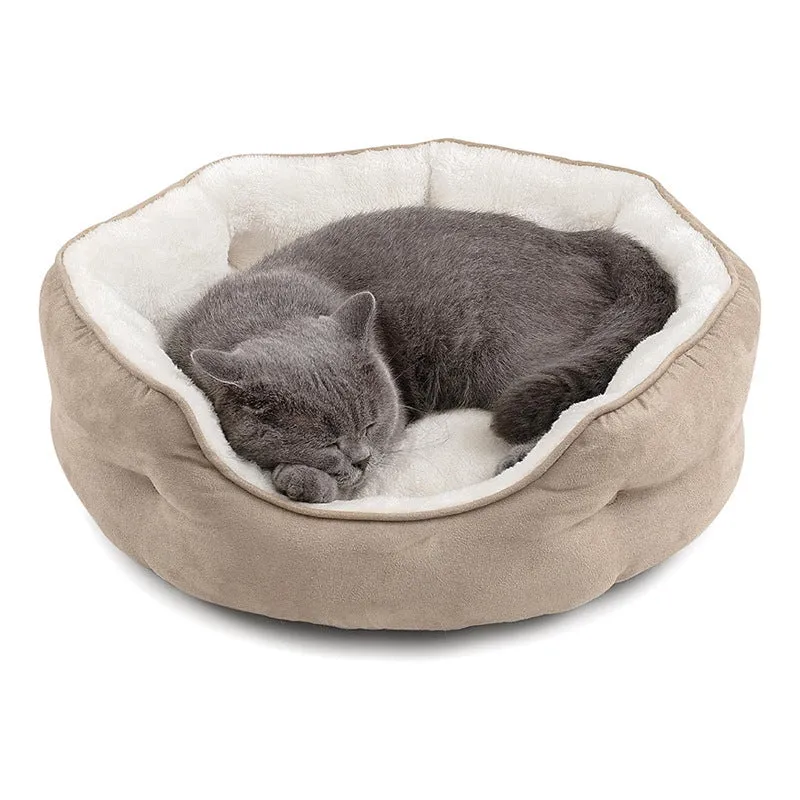 Zeloravianex Pet Bed Sofa for Dogs and Cats, Round Shape, Available in S, M, L Sizes